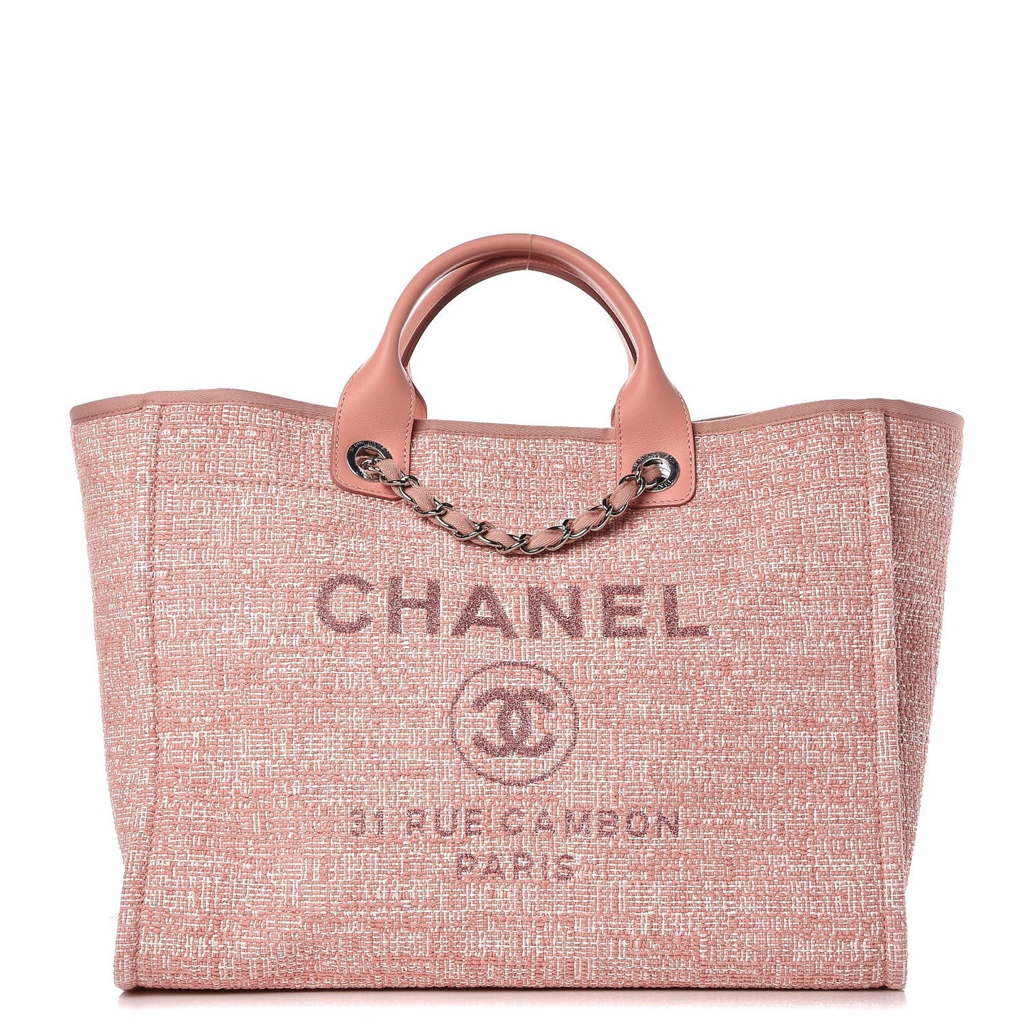 Canvas Large Deauville Tote Pink