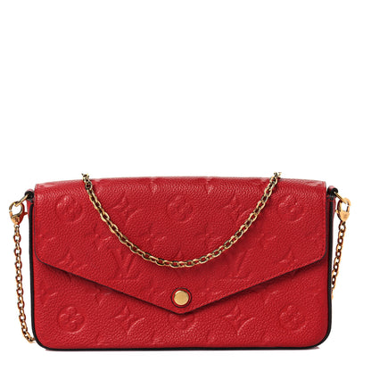 Louis Vuitton Empreinte Pochette Felicie Chain Wallet Scarlet 1 of 6