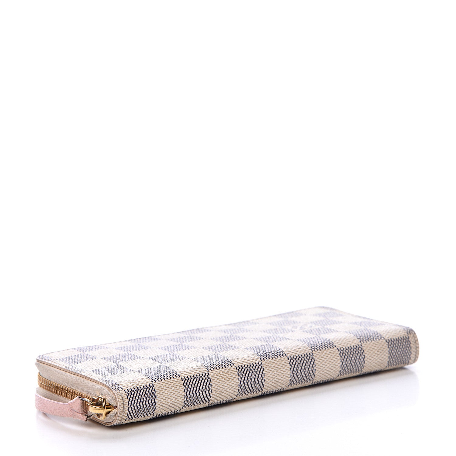 Louis Vuitton Damier Azur Clemence Wallet Rose Ballerine 3 of 10