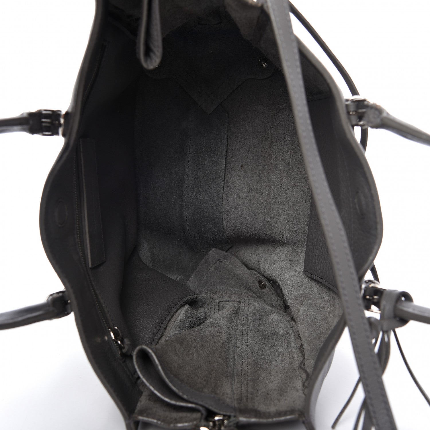 Balenciaga Veau Papier A6 Zip Around Tote Gris Acier 5 of 16