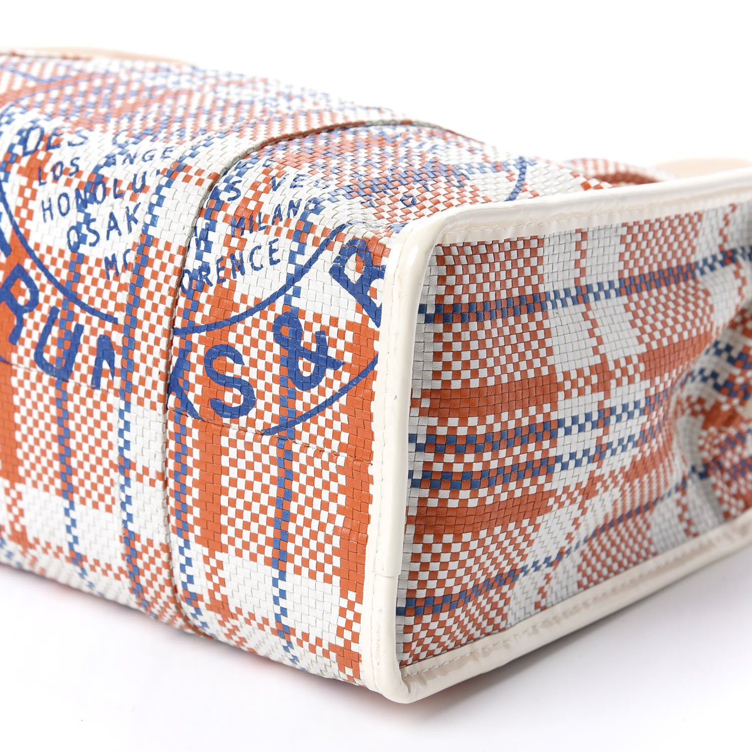 Louis Vuitton Woven Street Shopper PM Orange 7 of 13