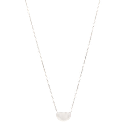 Tiffany Sterling Silver 9mm Elsa Peretti Bean Pendant Necklace 1 of 7