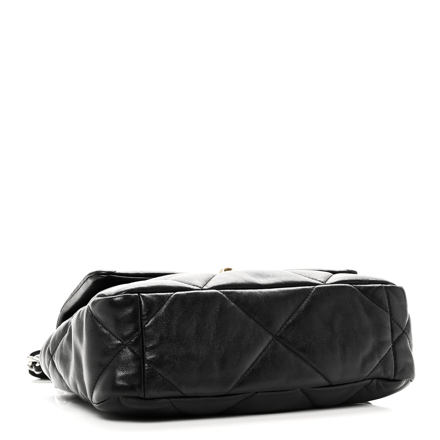 Goatskin Quilted Medium Chanel 19 Flap Black