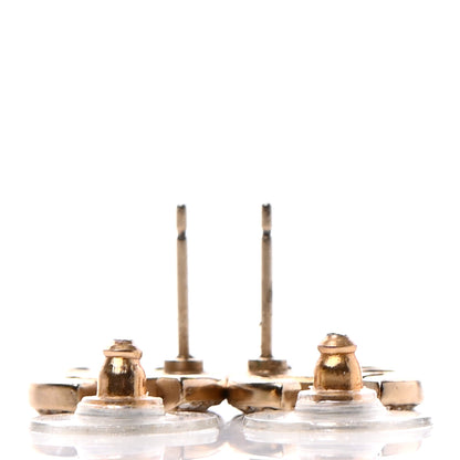 Chanel Crystal CC Earrings Gold 3 of 4