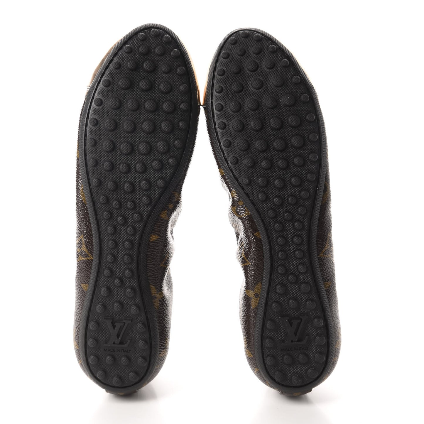 Patent Monogram Flirty Ballerina Flats 37 Gold