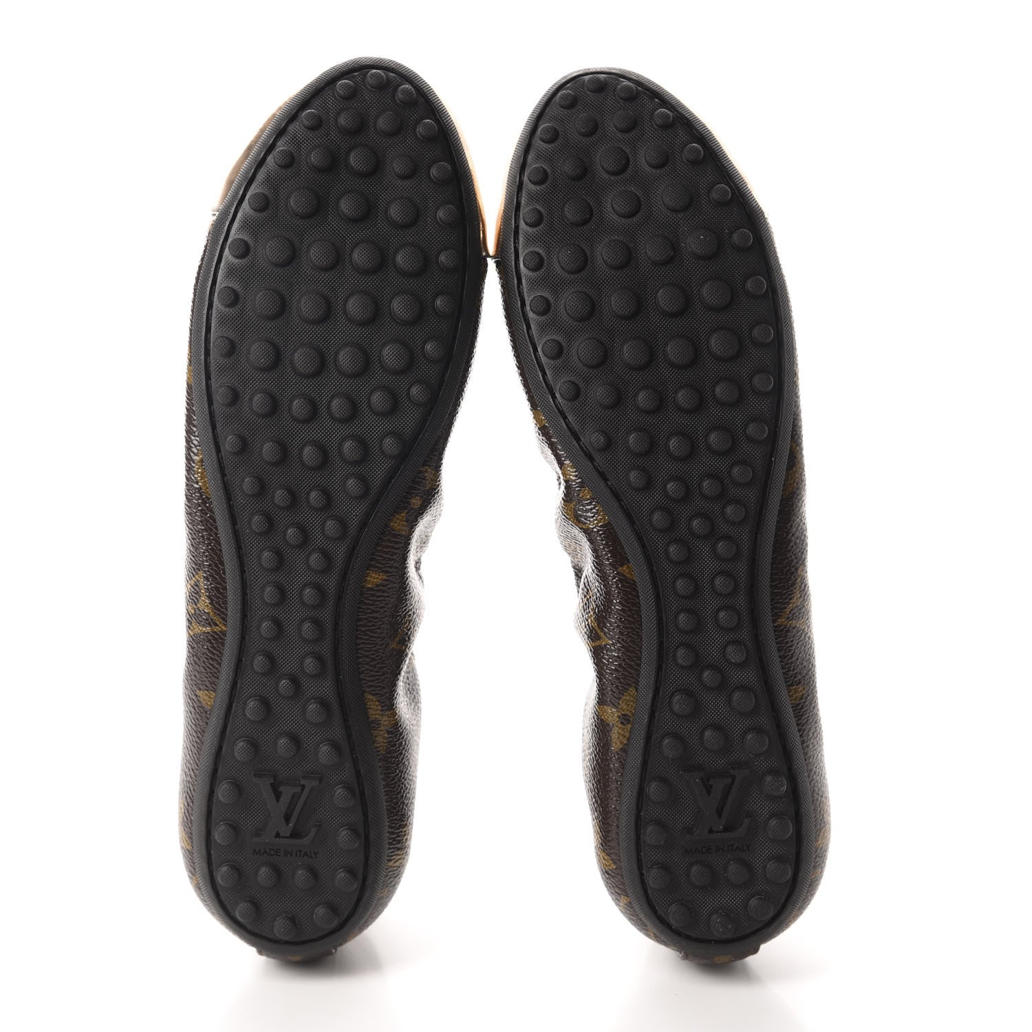 Louis Vuitton Patent Monogram Flirty Ballerina Flats 37 Gold 8 of 9