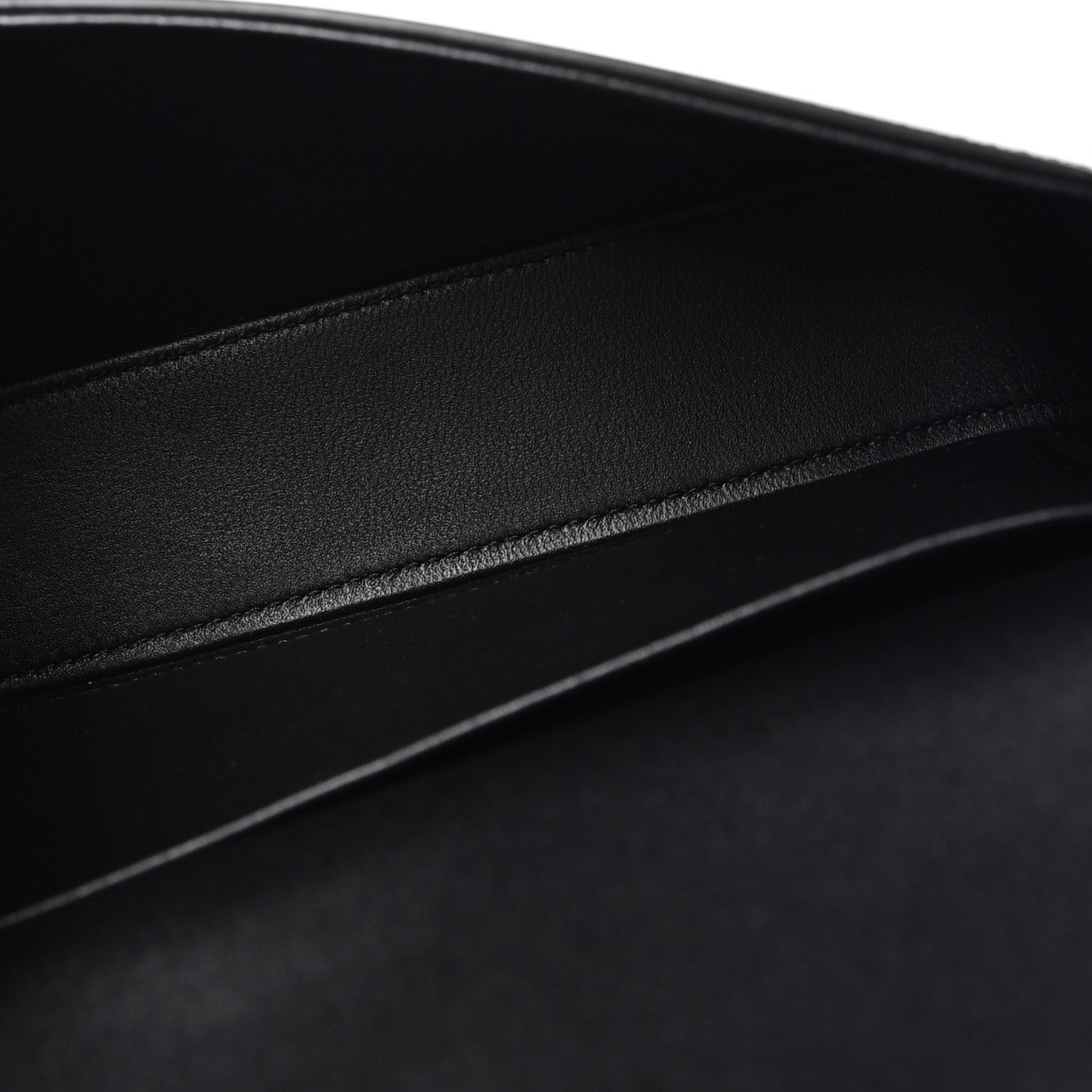 Celine Shiny Calfskin Triomphe Shoulder Bag Black 5 of 9