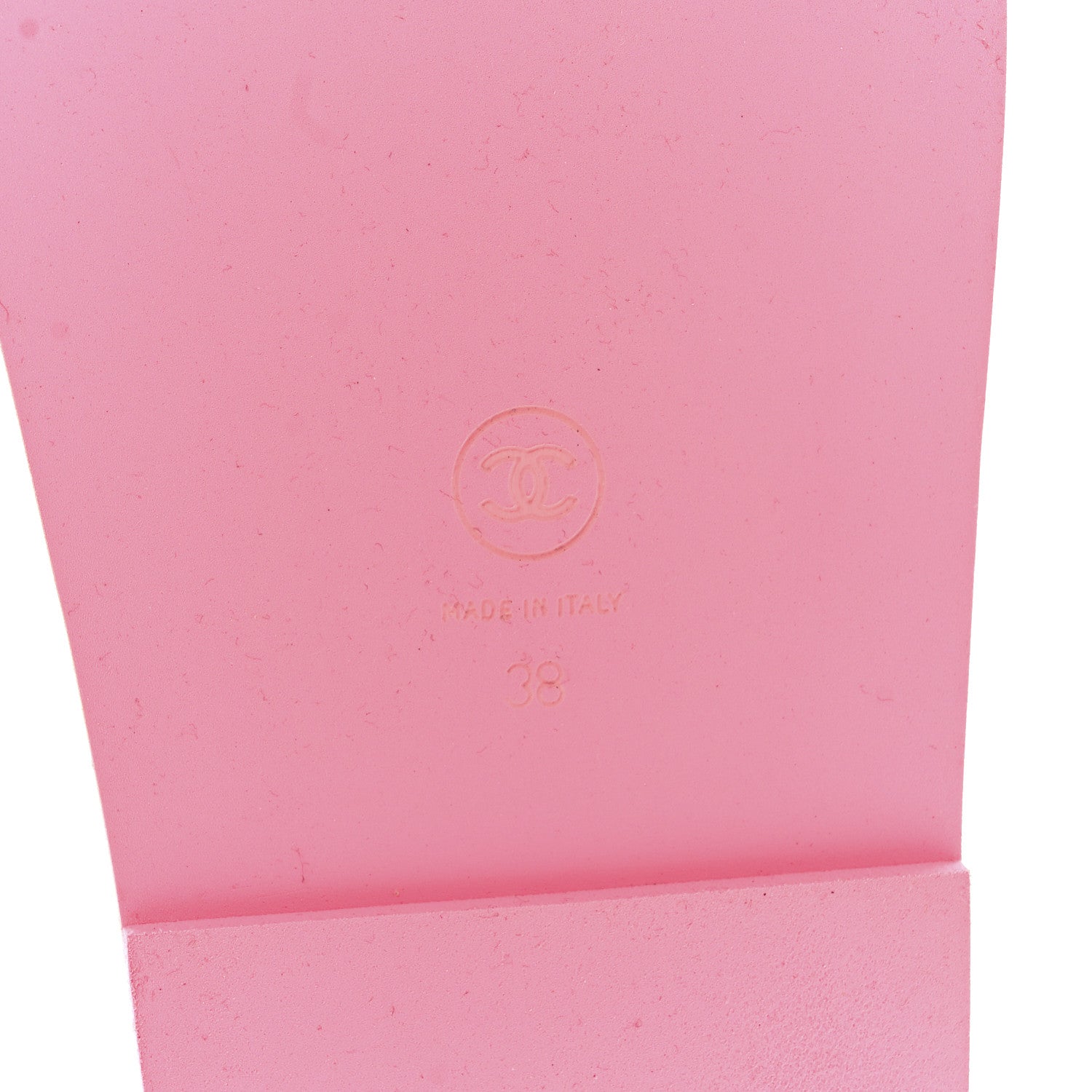 Chanel Fabric Lambskin Stitched Resin CC Mules 38 Pink Light Pink 6 of 9