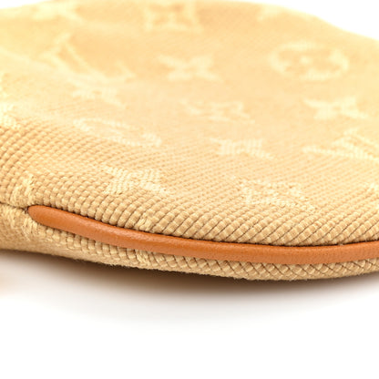 Louis Vuitton Mini Lin Round Coin Purse Beige 9 of 9