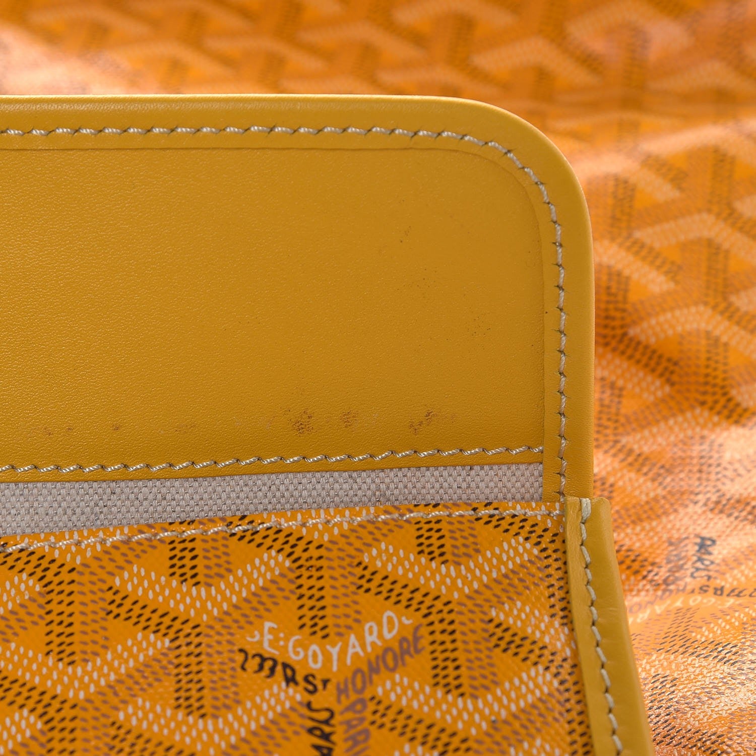 Goyard Goyardine Saint Louis GM Yellow 11 of 11