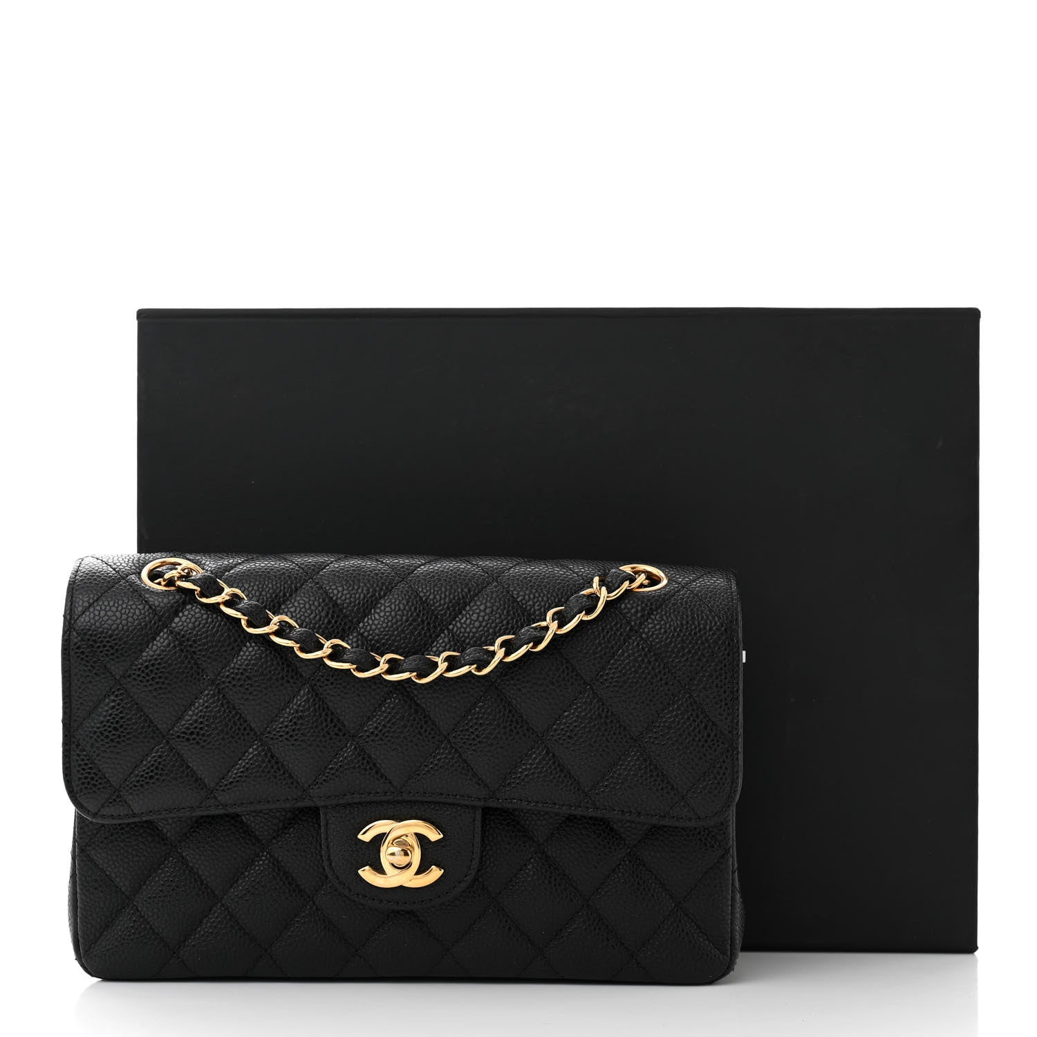 Chanel Caviar Quilted Small Double Flap Black 11 of 11