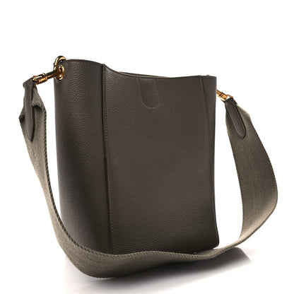 Celine Soft Grained Calfskin Small Sangle Bucket Bag Taupe 3 of 9