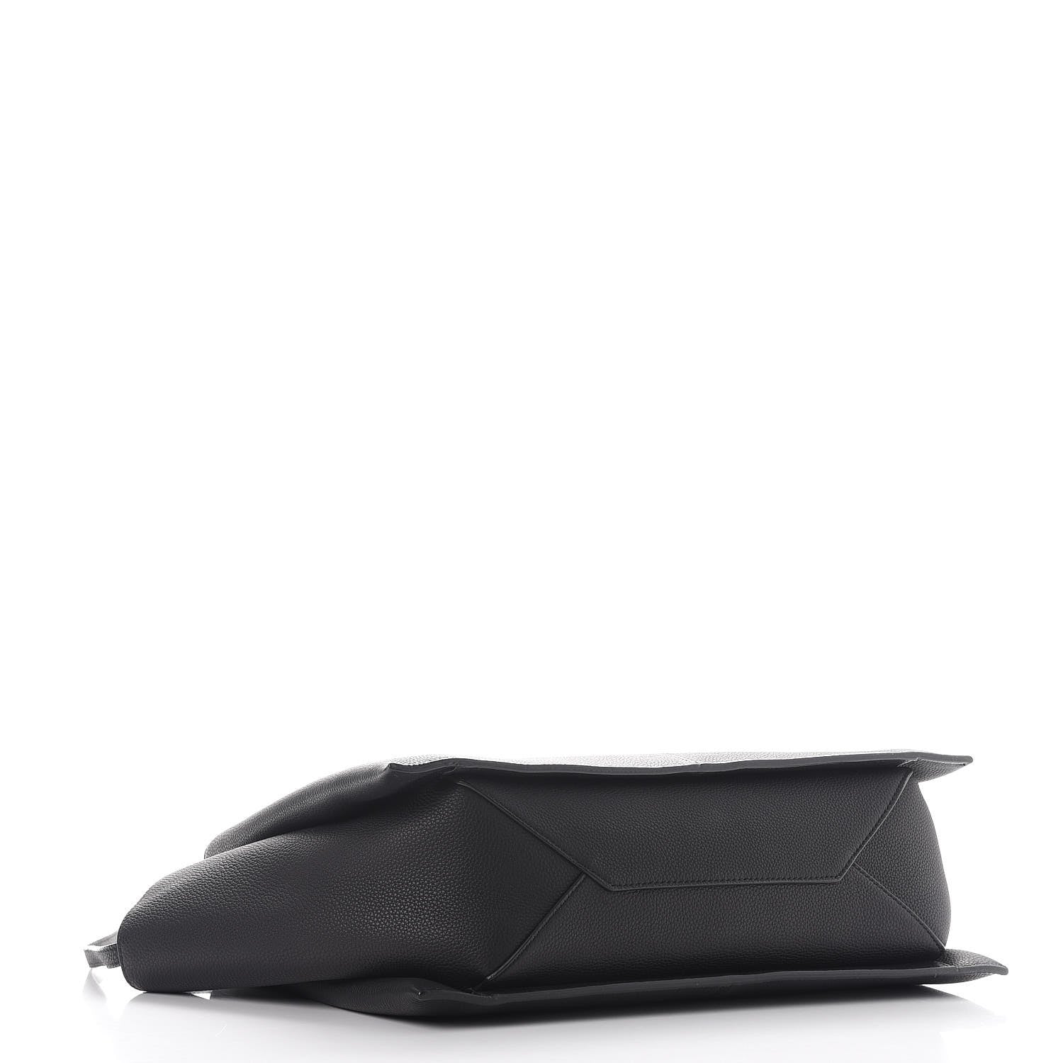 Celine Baby Grained Calfskin Medium Tri-Fold Bag Black 4 of 9