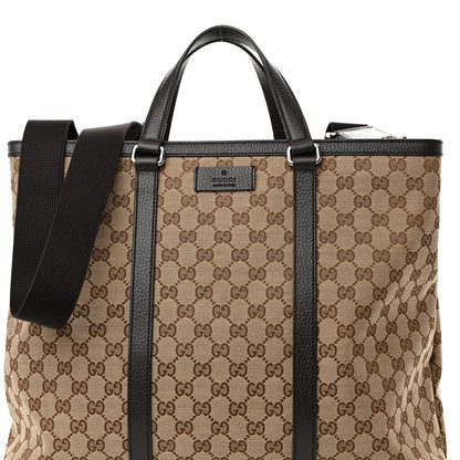 Gucci GG Monogram Large Joy Tote Bag Dark Brown 8 of 10