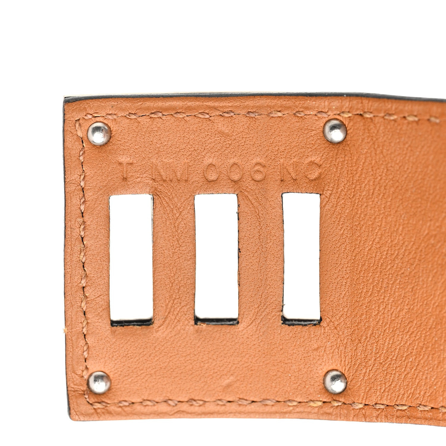 Hermes Shiny Alligator Kelly Dog Bracelet Black 5 of 5