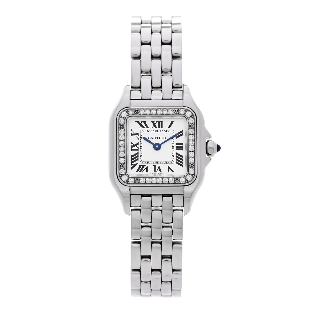 Cartier Stainless Steel Diamond 22mm Panthere Quartz Watch 1 of 5