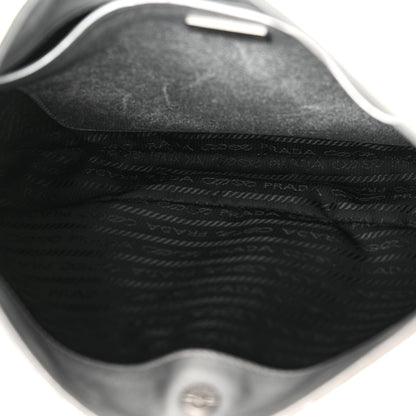 Prada Spazzolato Cleo Shoulder Bag Argento 4 of 11