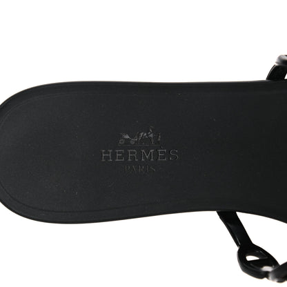 Hermes TPU Rivage Sandals 36 Black 7 of 11
