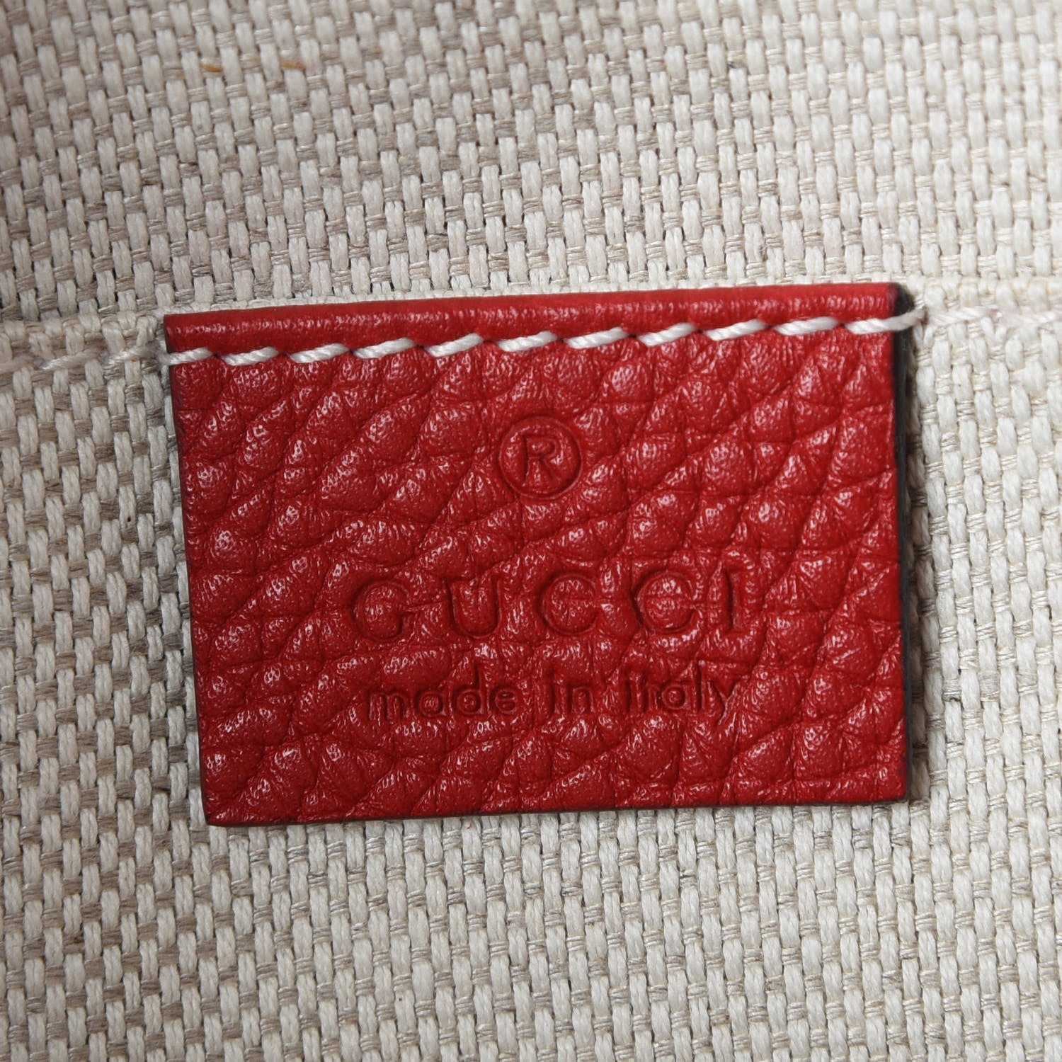 Gucci Pebbled Calfskin Small Soho Disco Bag Vibrant Red 8 of 9