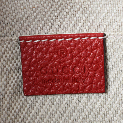 Gucci Pebbled Calfskin Small Soho Disco Bag Vibrant Red 8 of 9