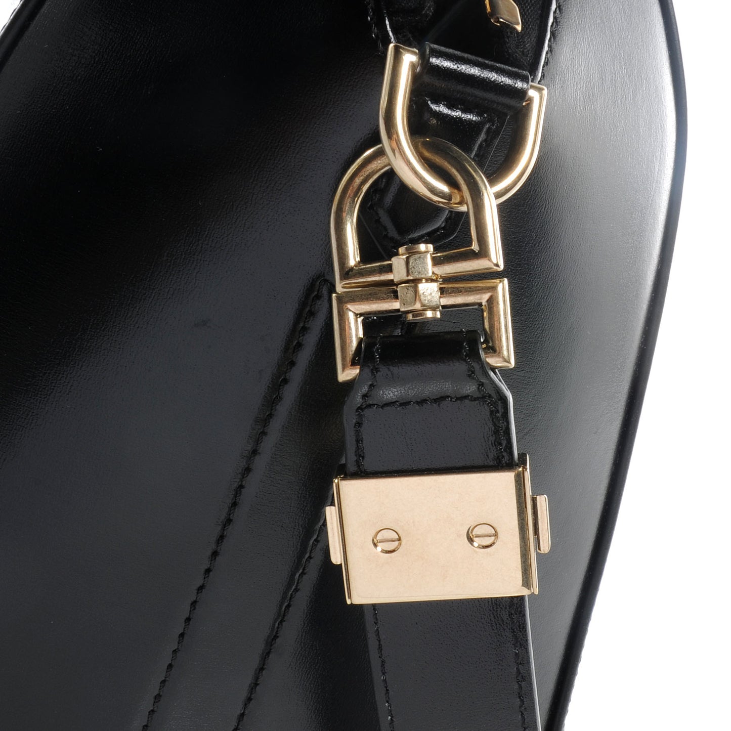 Shiny Lord Calfskin Medium Antigona Black
