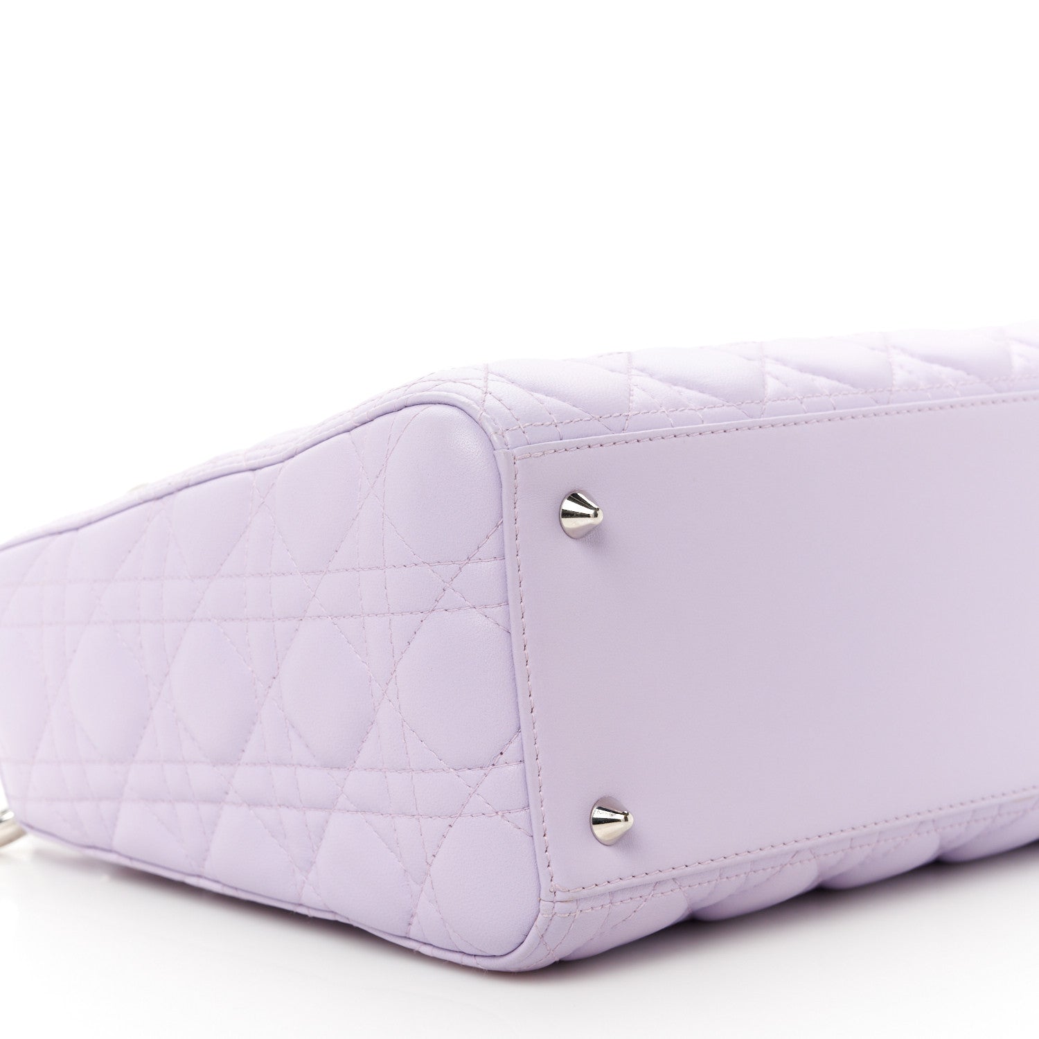Christian Dior Lambskin Cannage Medium Lady Dior Purple 9 of 10