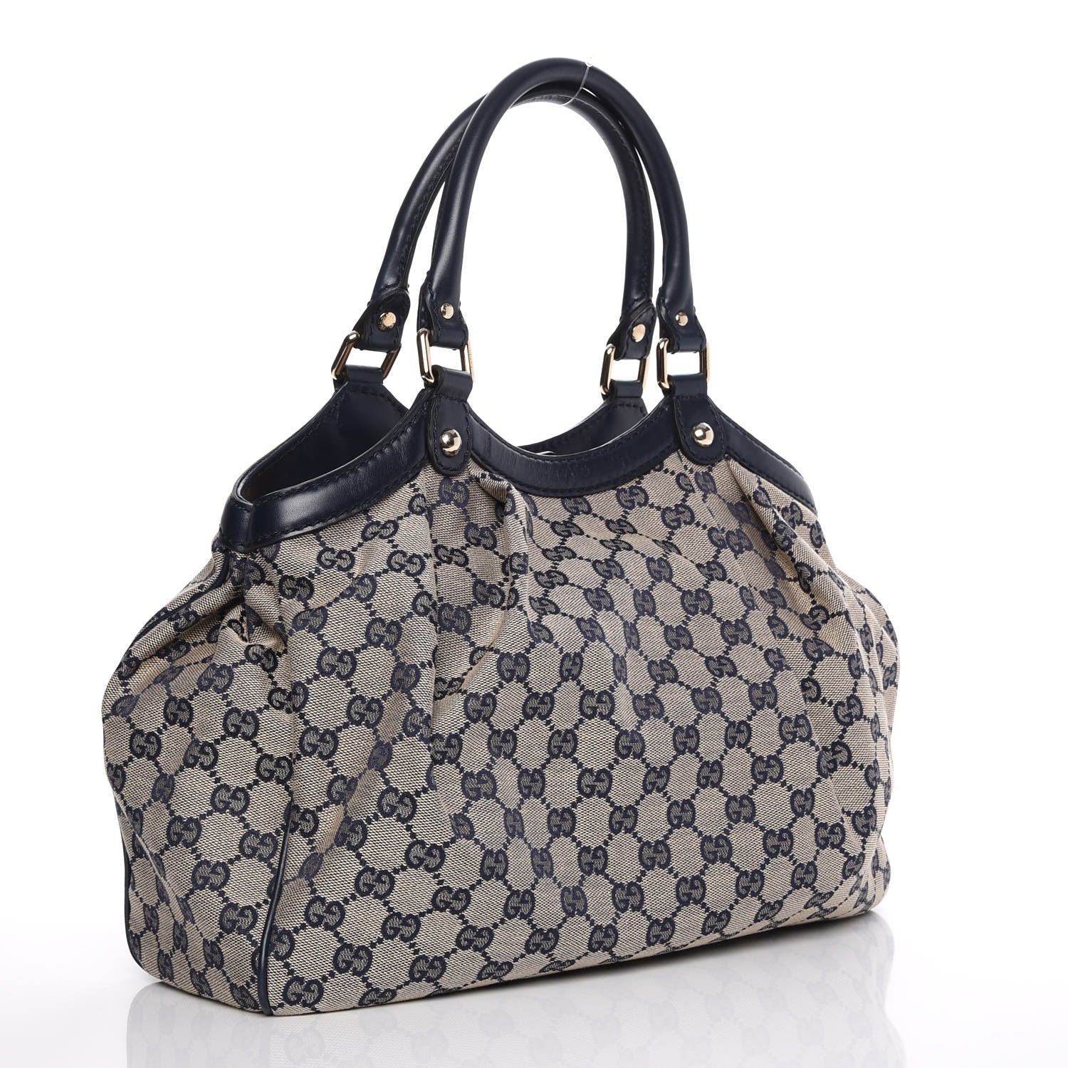 Gucci Monogram Medium Sukey Tote Navy 3 of 8