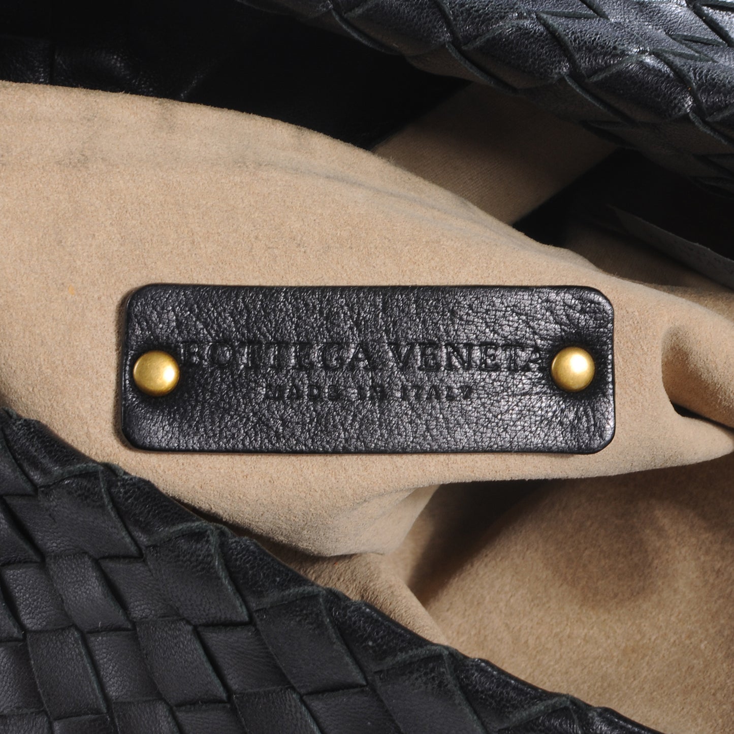 Nappa Intrecciato Crossbody Bag Nero Black