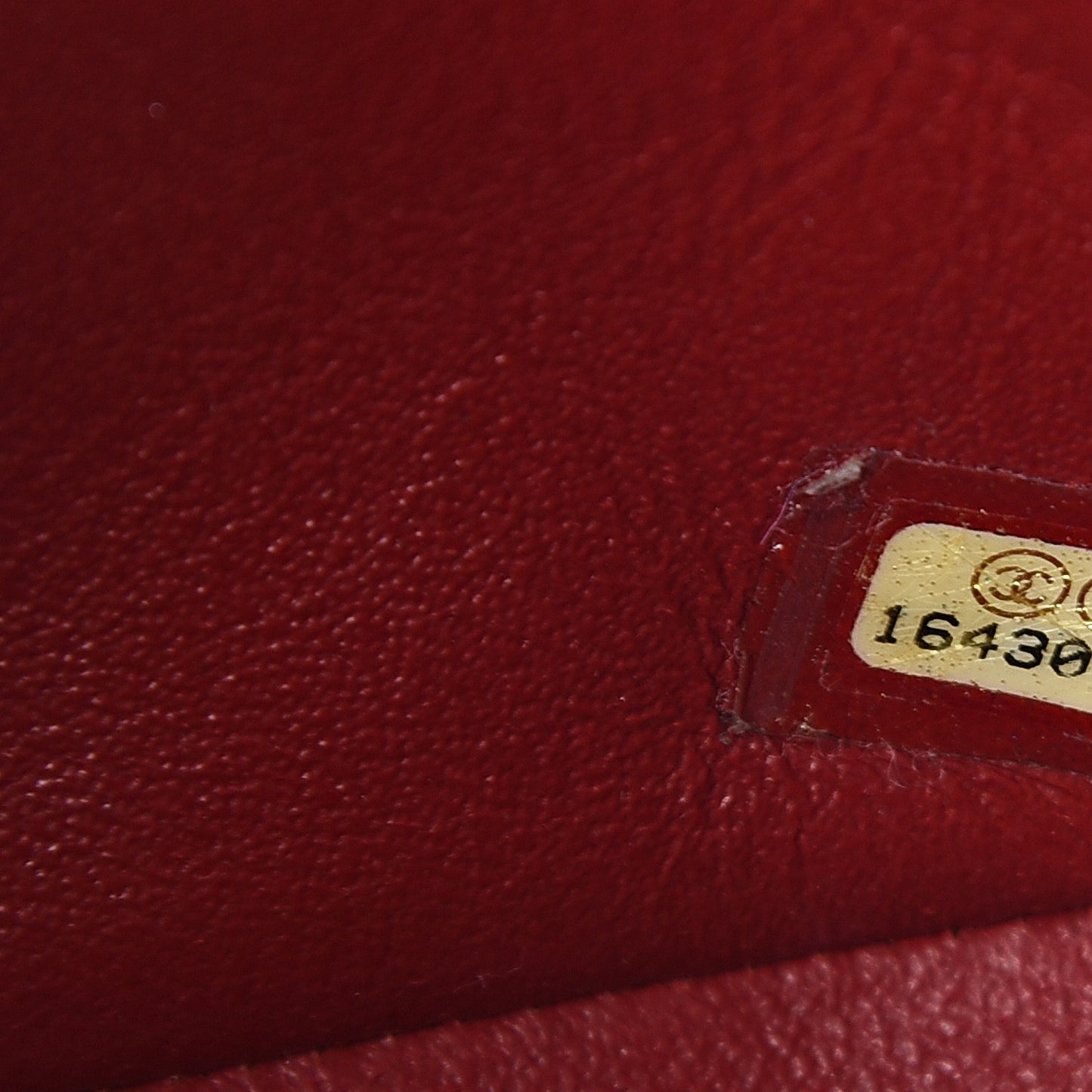 Caviar Quilted Mini Square Flap Red