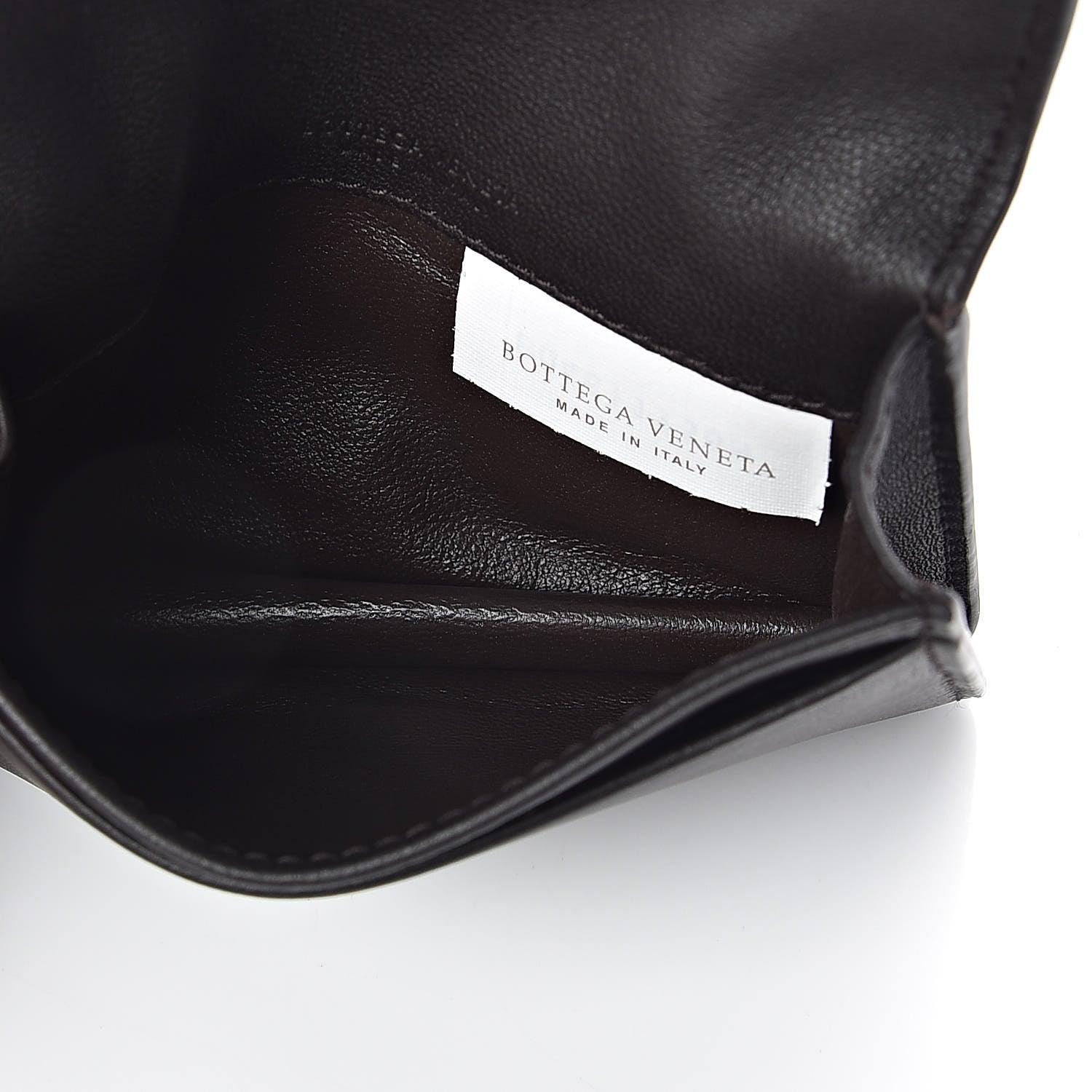 Bottega Veneta Nappa Intrecciato Card Holder Ebano 6 of 7