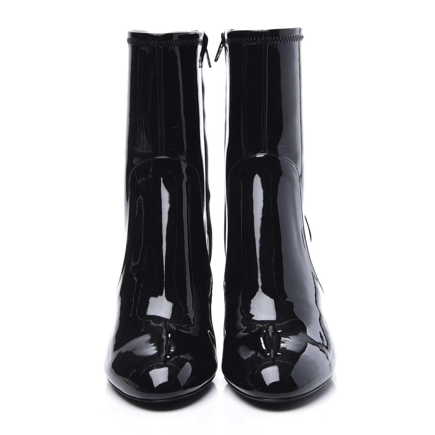 Patent Uniformes Silhouette Ankle Boots 39 Black