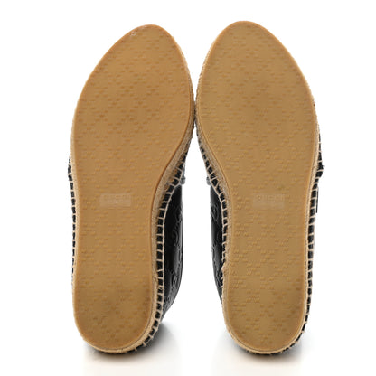 Gucci Guccissima Signature Espadrilles 37 Black 5 of 9