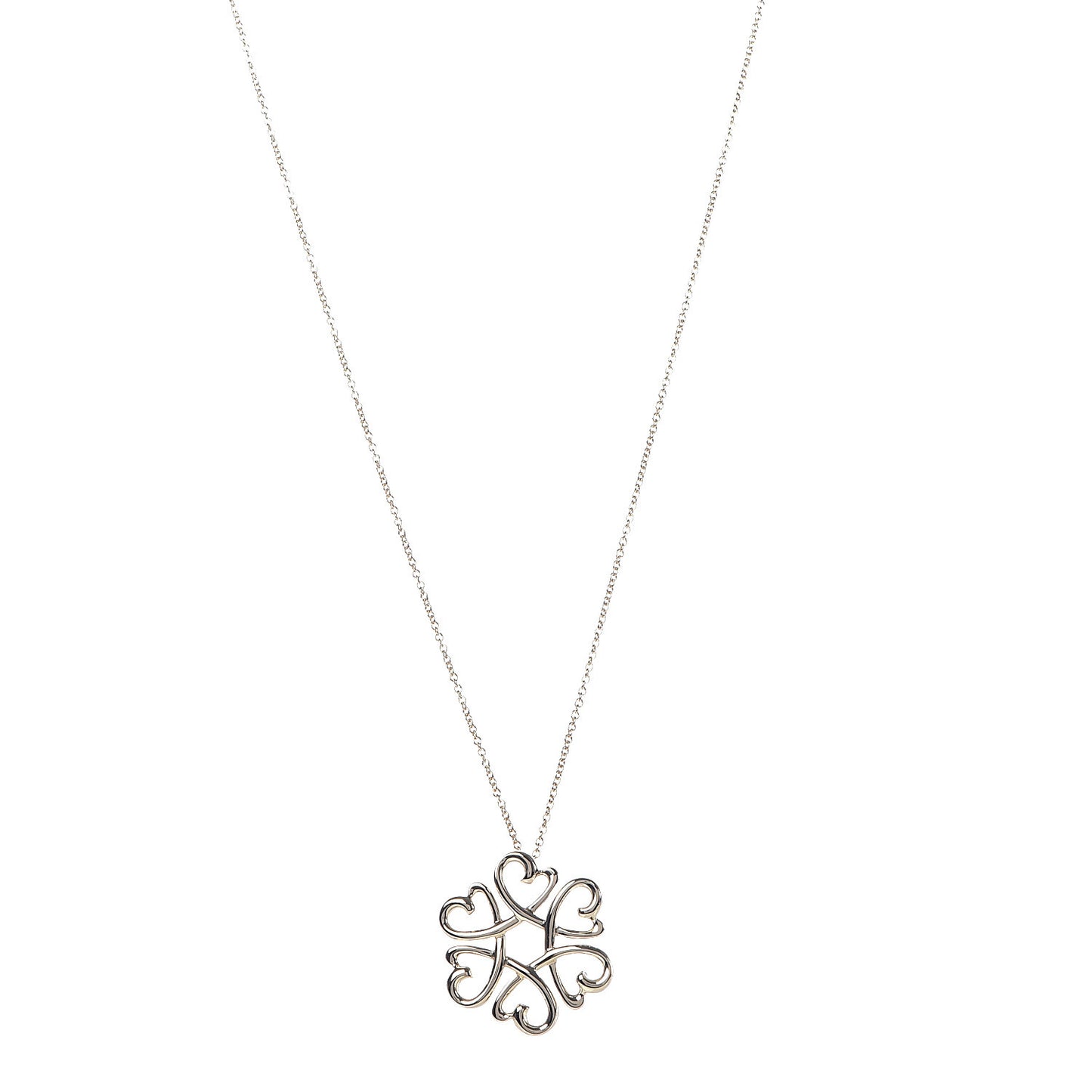 18K Yellow Gold Paloma Picasso Loving Hearts Pendant Necklace