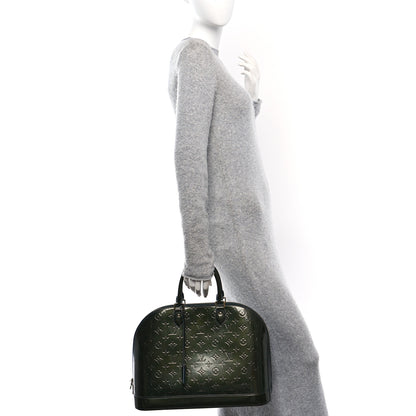 Louis Vuitton Vernis Alma GM Blue Nuit 2 of 9