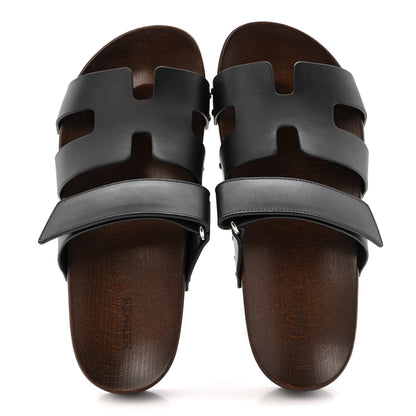 Hermes Calfskin Womens Kos Clog 39 Black 2 of 10