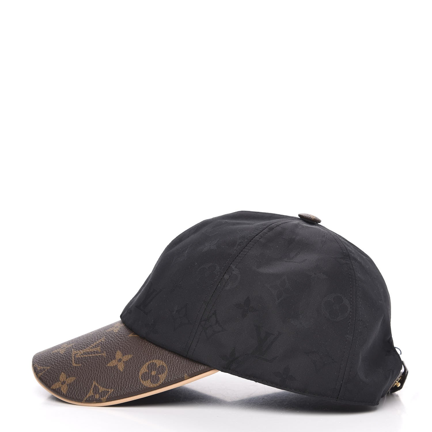 Louis Vuitton Polyester Silk Monogram LV Get Ready Cap L Black 3 of 6