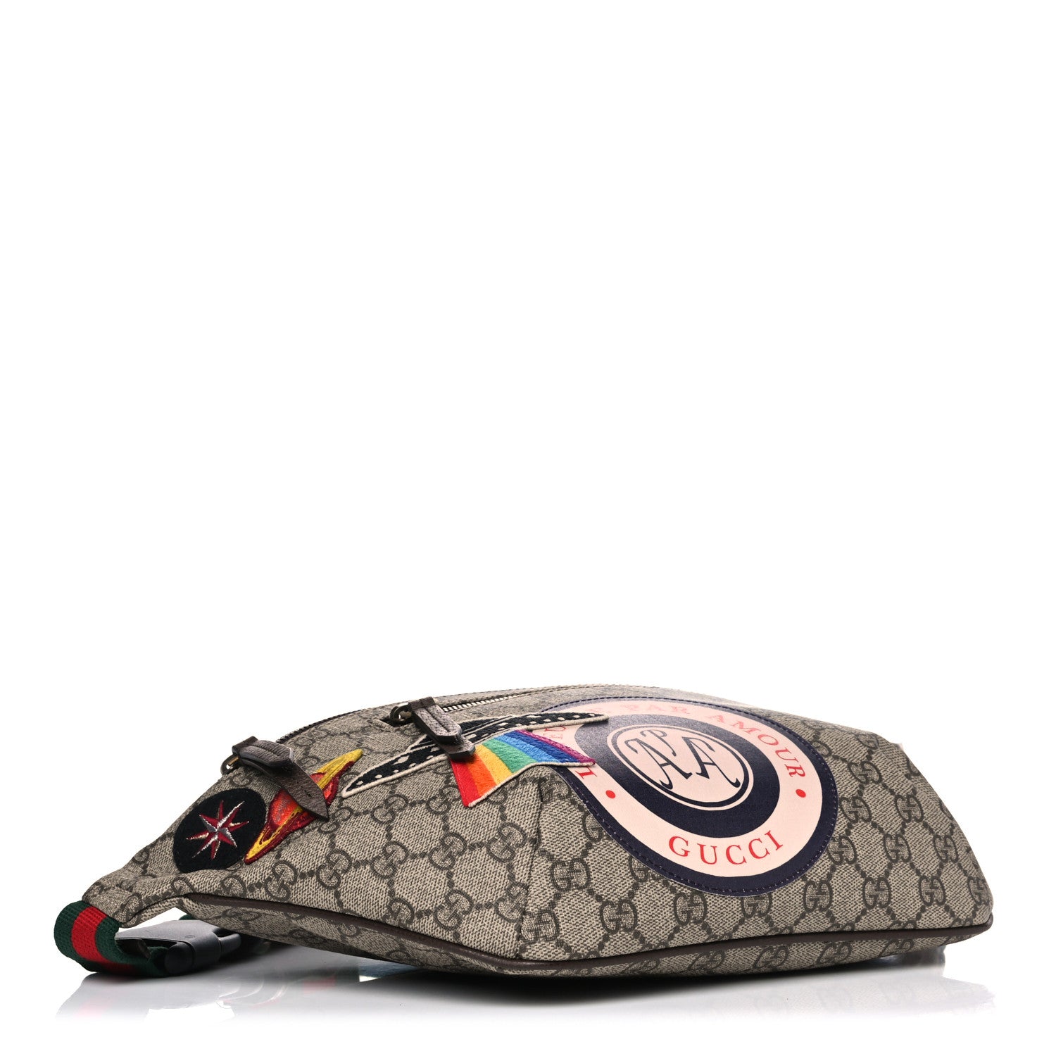 Gucci GG Supreme Monogram Courrier Belt Bag Beige New Acero 5 of 12