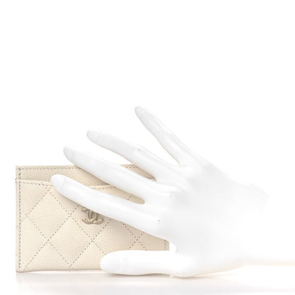 Chanel Caviar Quilted Card Holder White 2 of 11