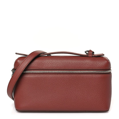 Loro Piana Grained Calfskin L19 Extra Pocket Pouch Kummel 1 of 9
