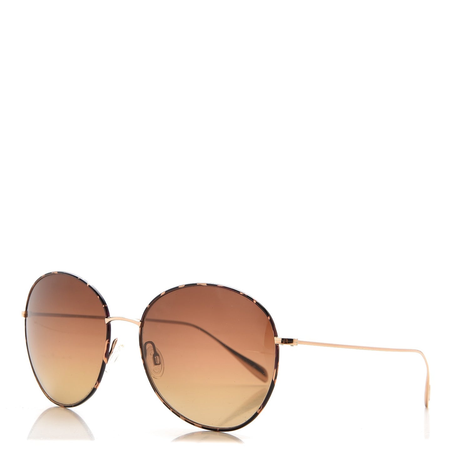Polarized Blondell Round Sunglasses Gold