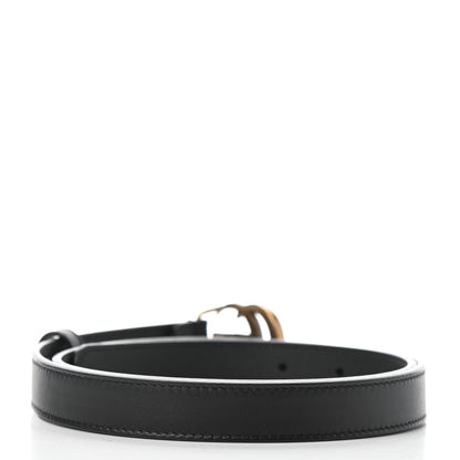Gucci Calfskin Double G 20mm Belt 80 32 Black 2 of 5