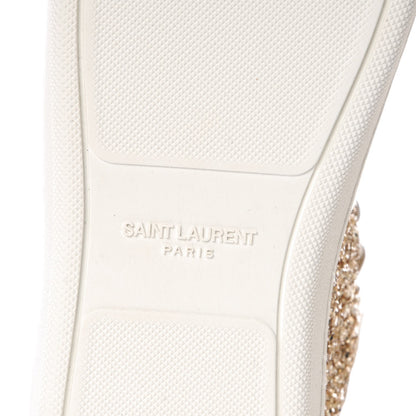 Saint Laurent Nappa Glitter Court Classic SL/14H High Top Sneakers 36.5 Platino 8 of 11