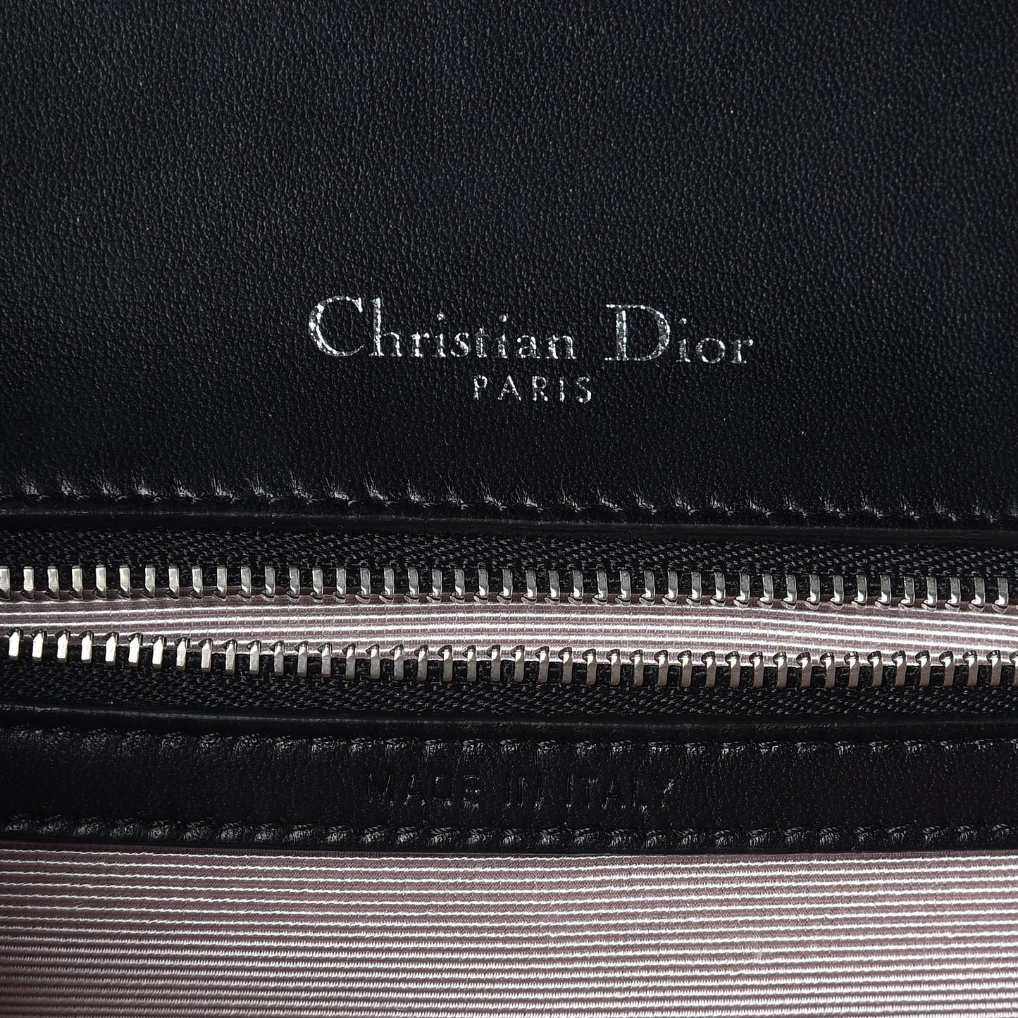 Lambskin Medium Diorama Flap Bag Black