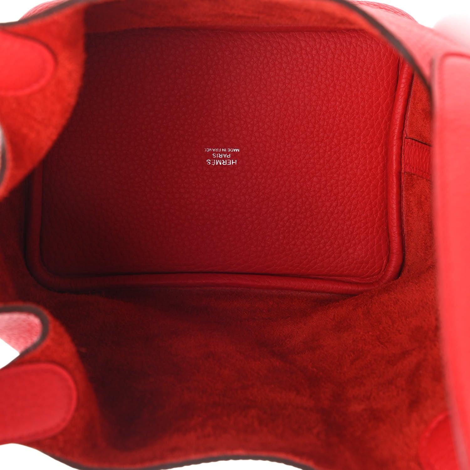 Hermes Taurillon Clemence Picotin Lock 18 PM Rouge De Coeur 5 of 9