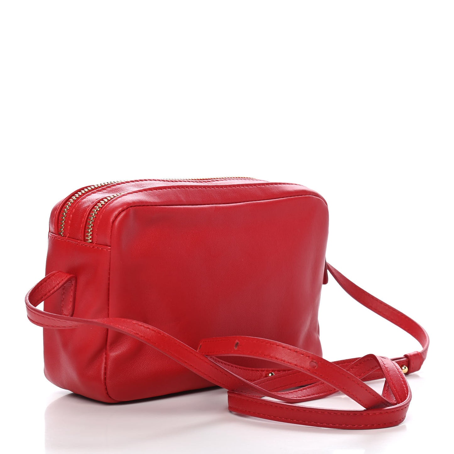 Calfskin Double Zip Crossbody Flamma