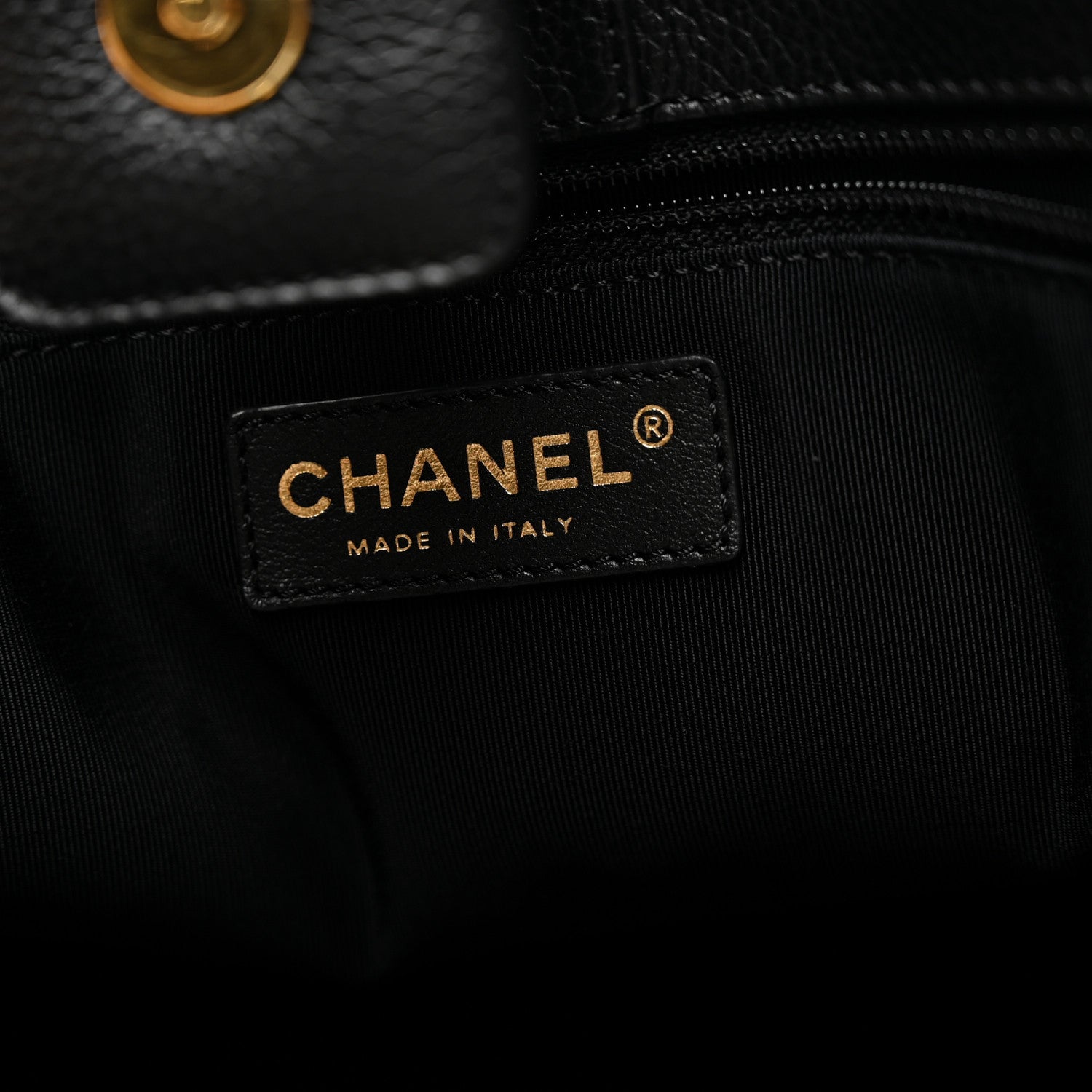 Chanel Calfskin Cerf Executive Shopper Tote Black 6 of 12