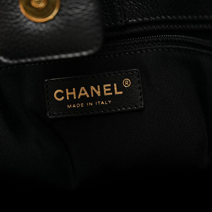 Chanel Calfskin Cerf Executive Shopper Tote Black 6 of 12