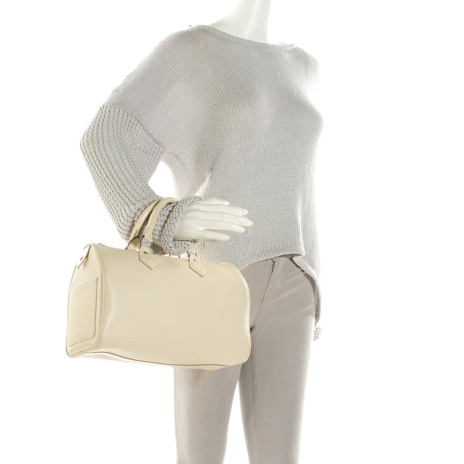 Louis Vuitton Epi Speedy 25 Ivory 2 of 7