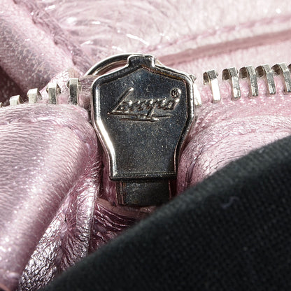 Balenciaga Metallic Agneau Classic Silver Hardware Work Sparkle Pale Rose 8 of 11
