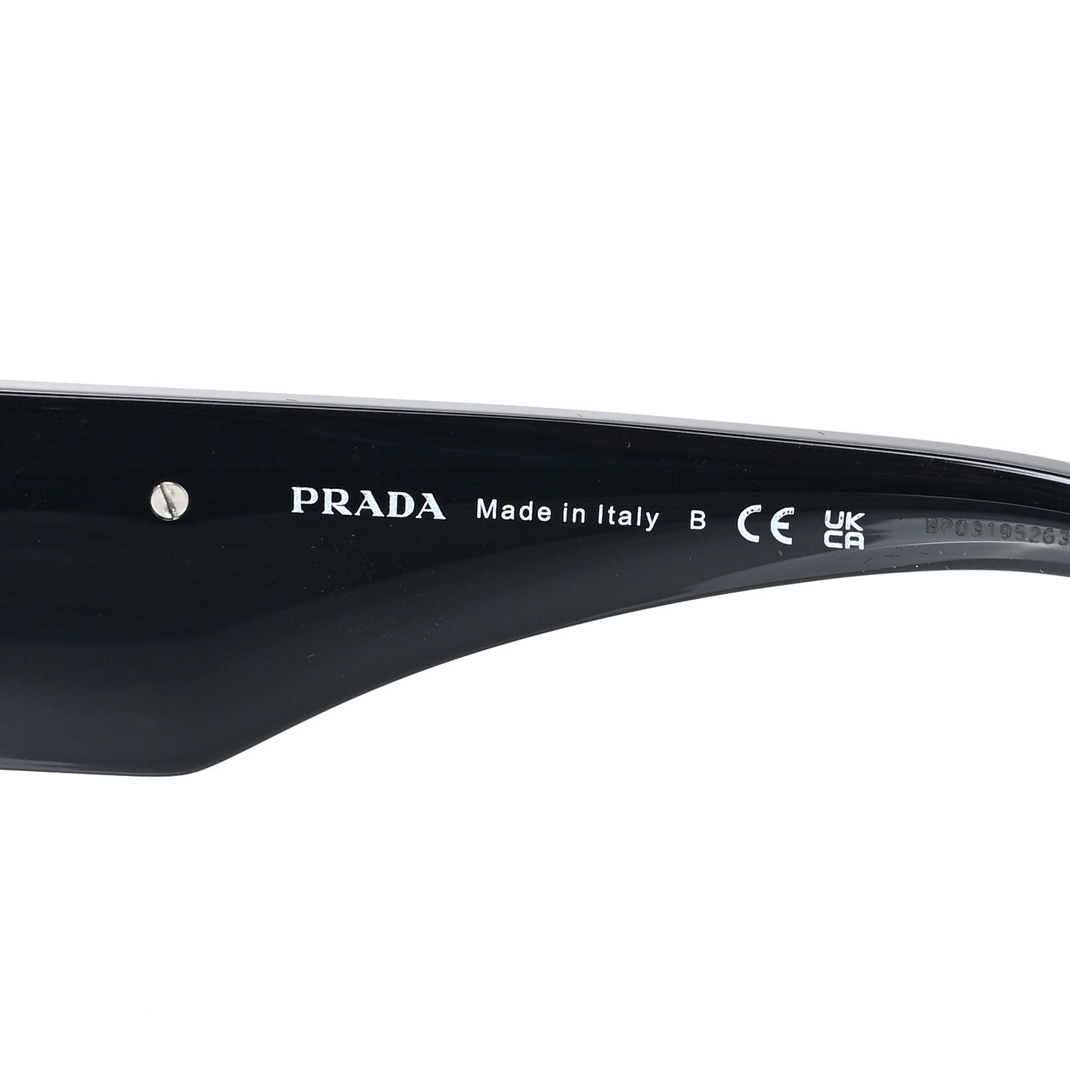 Prada Acetate Symbole Sunglasses SPR 13Z Black 5 of 6
